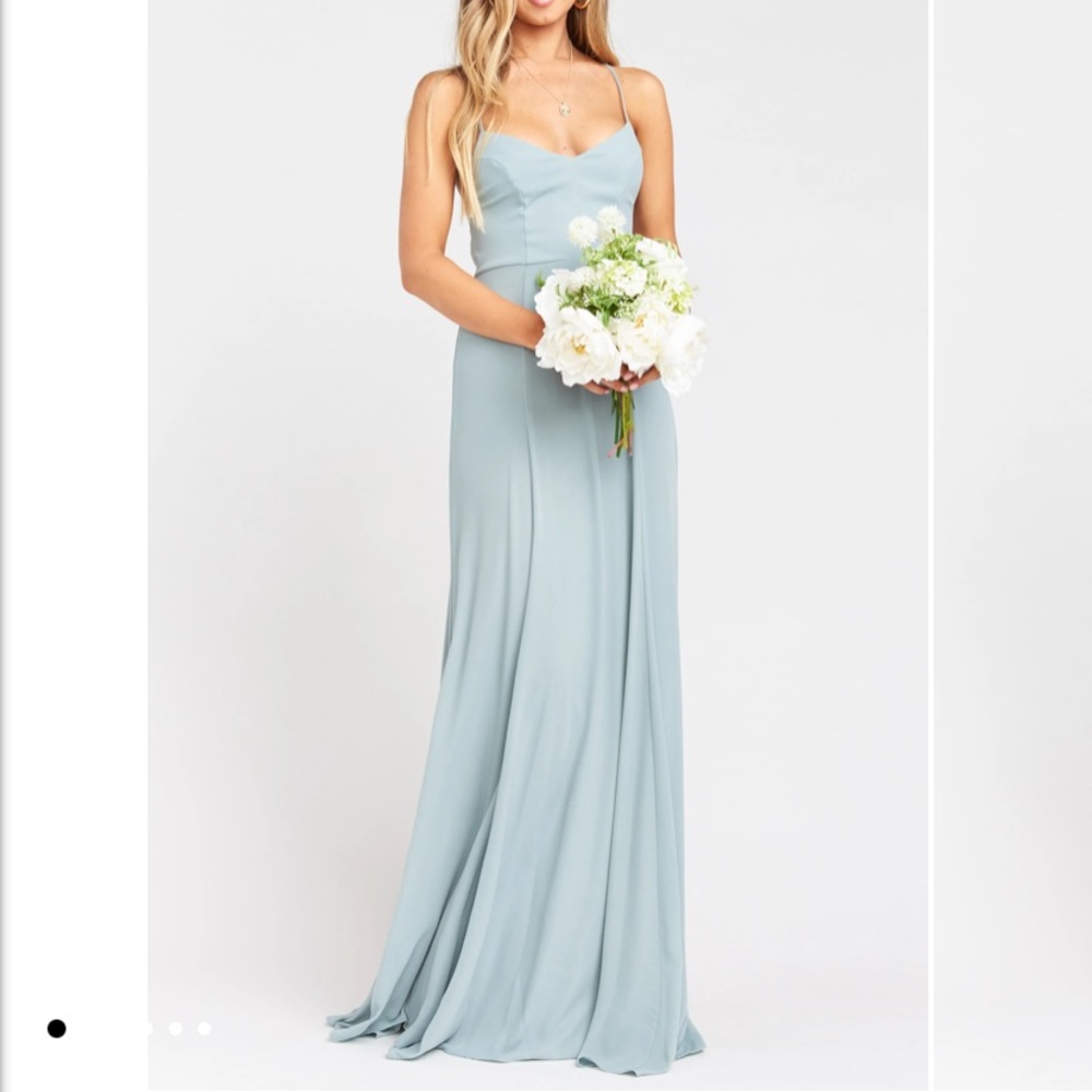 Godshaw Goddess Gown in Silver Sage Crisp